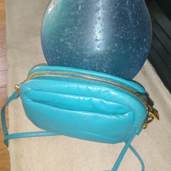 Prada Turquoise crossbody/ clutch - Picture 5 of 6